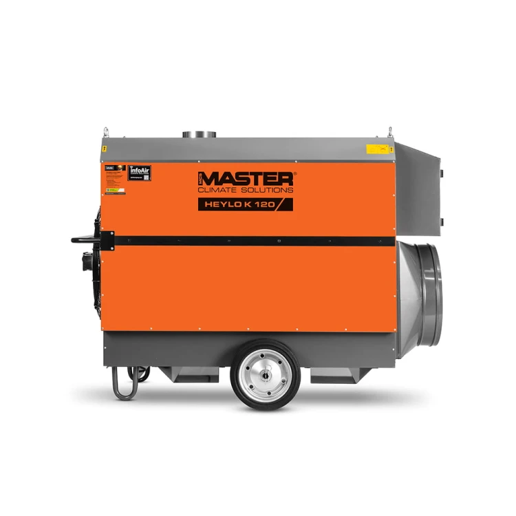 Nagrzewnica olejowa Master Heylo K 120 InfoAir widok boczny