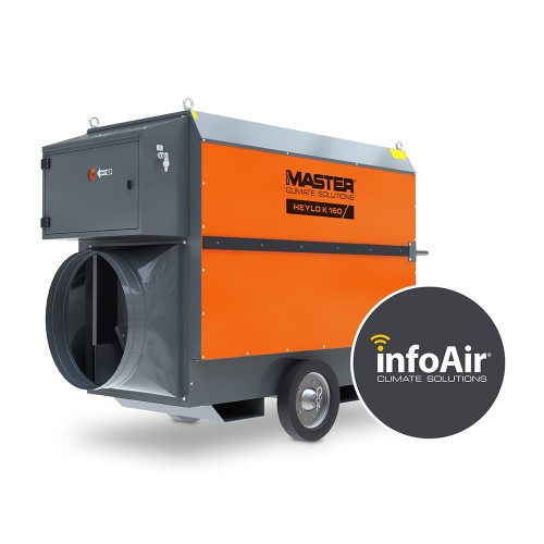 Nagrzewnica olejowa Master Heylo K 160 InfoAir 160 kW z odprowadzeniem spalin